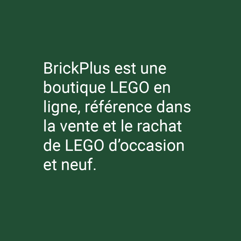 rachat LEGO, BrickPlus
