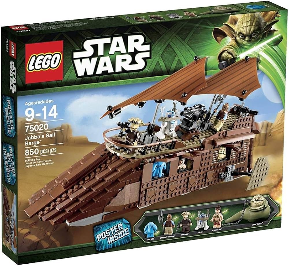 LEGO Jabba’s Sail Barge : comparatif entre le 6210, le 75020 ou le 75397 ?